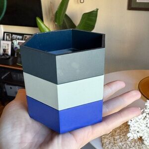 Anthropologie Tri-Tone Hexagonal Organizer